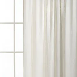 H&M White Wide Lyocell-Blend Curtain-picture-53