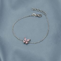 DressBerry Women Cubic Zirconia Rhodium-Plated Link Bracelet-image-20