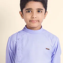 DEVOILER Boys Ethnic Motifs Printed Thread Work Kurta image 5