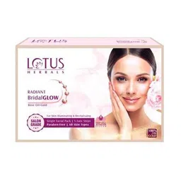 Lotus Herbals Radiant BridalGLOW Rose Gold Skin Illuminating Facial Kit-228g-26