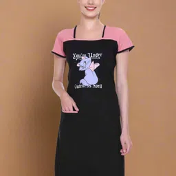 White Moon Printed Nightdress-picture-23