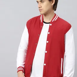 Be Savage Men Windcheater Outdoor Varsity Jacket with Embroidered-55