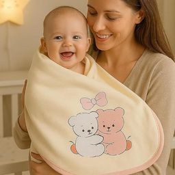 Adhigams Yellow Cartoon Characters Mild Winter 210 GSM Single Bed Blanket-image-13