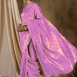 SHADOW & SAINING Woven Design Zari  Kanjeevaram Saree-image-70