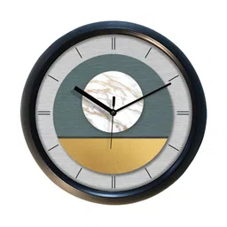 Aura Blue & Green Contemporary Wall Clock-image-86