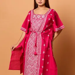 Laa Calcutta Embroidered Nightdress-image-42