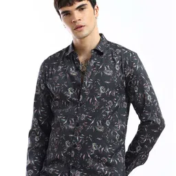 Banana Club Men Elevated Classic Slim Fit Floral Printed Casual Shirt-image-32