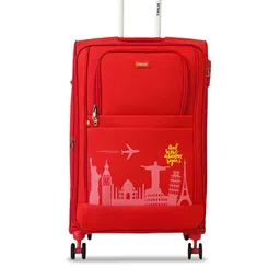 TIMUS Salsa Plus Soft Luggage Printed Medium Trolley Bag-0