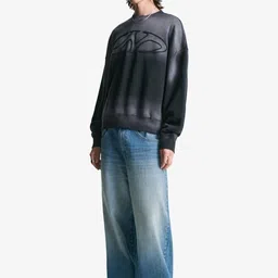 Bershka Men Low-Rise Cotton Baggy Jeans-picture-13