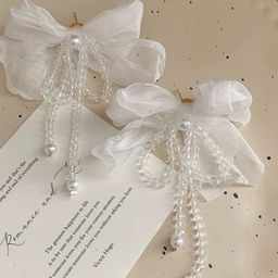 StyleCast x Revolte Artificial Beads Floral Shaped Drop Earrings-image-98
