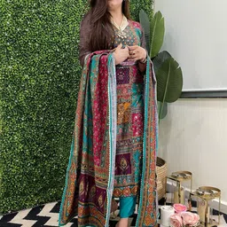 Anni Designer Women Floral Printed Kurta with Trousers & Dupatta-picture-20