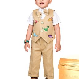 TOPLOVE Boys Self Design Three-Piece Party Tuxedo Suits-image-18