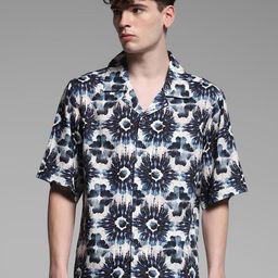 Jack & Jones Men Cuban Collar Floral Printed Casual Shirt-picture-43