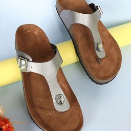 MOZAFIA Women T-Strap Flats with Buckles-image-99