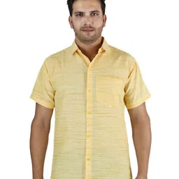 JASHNA Premium Textured Spread Collar Shirt-image-16