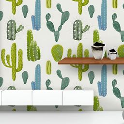 ArtzFolio Printed UV-Resistant Anti-Bacterial Tropical Cactus Peel & Stick Wallpaper-image-68