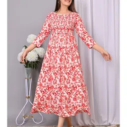 IQRAAR Print Fit & Flare Maxi Dress-picture-54