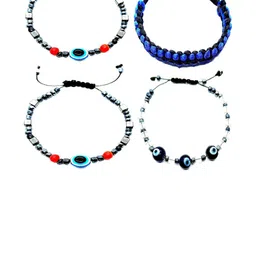Dynamic Retail Global Unisex Evil-Eye Charm Bracelets (Pack of 4)-image-46