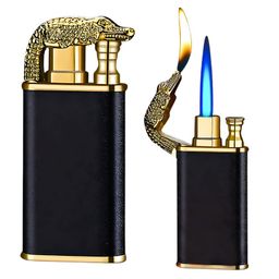 Drumstone 𝟏𝟓 𝐘𝐄𝐀𝐑𝐒 𝐖𝐀𝐑𝐑𝐀𝐍𝐓𝐘 Unique Design Refillable Dual Flame Lighter with Windproof Jet & Soft Flame, Adjustable Flame Control, Zinc Alloy Metal Body & Flip Cover for Stylish Use image 1
