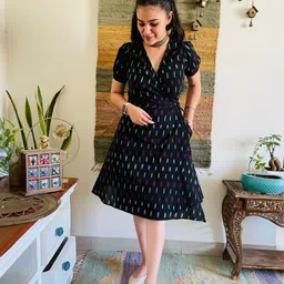 Bohemian Dream Women Printed Wrap Dress-image-82