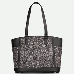 ZOUK Printed Structured Tote Bag-39