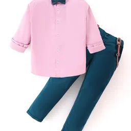 Mark & Mia Boys Long Sleeves Shirt With Trousers & Suspenders-image-60