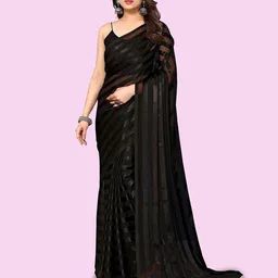Moda Rapido Striped Zari Satin Ready to Wear Saree-picture-18