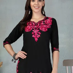 Clora Creation Women Embroidered Tunic-picture-2