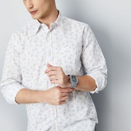 max Men Spread Collar Floral Printed Cotton Casual Shirt-picture-34