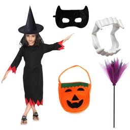 Kaku Fancy dresses Girls Halloween Witch Costumes-image-29