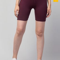 HIRRUX Women Pack of 2 Skinny Fit Low-Rise Cycling Sports Shorts-picture-23