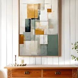 Art Street Beige & Grey Minimalist Abstract Canvas Wall Art-3