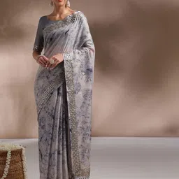 Anouk Rustic Tie and Dye Gotta Patti Art Silk Saree-picture-27