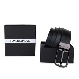 Hayes London Men Textured Leather Reversible Formal Belt-image-99