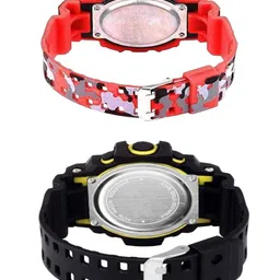 Hala Men Pack of 2 Solid Round Tang Regular Digital Watches image 2