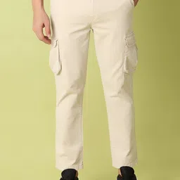 V-Mart Men Cotton Regular Fit Cargos Trousers-image-44