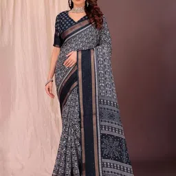 VRAGI Warli Zari Silk Blend Saree-picture-37