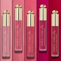 Parul Garg Set Of 5 Silk Matte Velvet Long Wear Liquid Lipstick - 3 ml Each-image-75