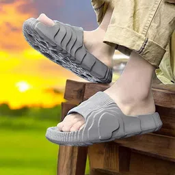 KAPYANSH Men Rubber Sliders Flip Flops-image-89
