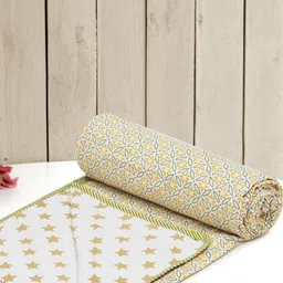 RRC Brown Geometric AC Room 210 GSM Single Bed Dohar-image-42