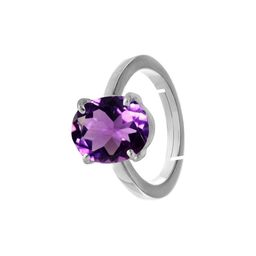 GenZcomplex Purple Brass Amethyst Finger Ring-image-26