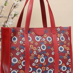 DressBerry Floral Printed PU Handheld Bag-image-81