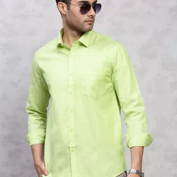 Ramraj Men Solid Spread Collar Casual Casual Shirt-image-41