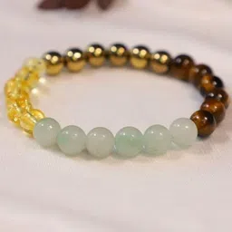 CRYSTAL DIVINE Unisex Crystals Elasticated Bracelet-52