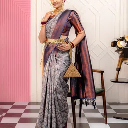 Shriyangan Woven Design Zari Pure Silk Kanjeevaram Saree-image-81