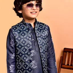 PRINTCULTR Boys Printed Regular Kurta with Pyjamas image 2