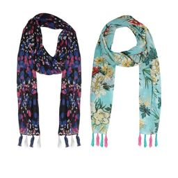 StoleVilla Multicoloured Floral Chiffon Stoles-image-33