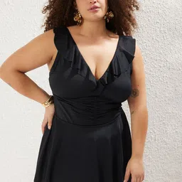 Trendyol V Neck Swim Dress-image-72