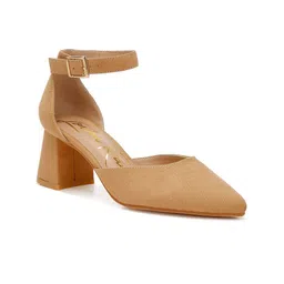 London Rag Women Buckled Block Heeled Pumps-10