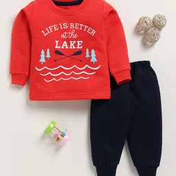 Unfab Boys Printed T-shirt with Pyjamas-picture-50